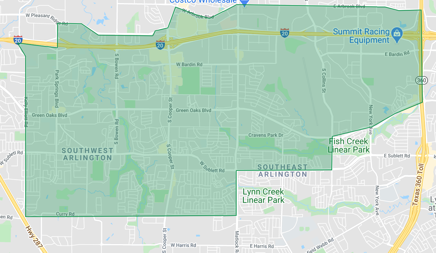 Arlington 6th Ward Boundary Map