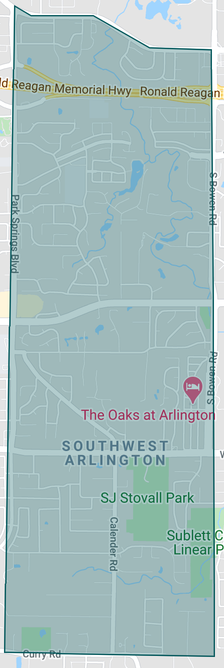 Arlington 6th ward zone 1 map